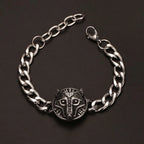 Medieval Norse Viking Rune Wolf Bracelet Man Stainless Steel Valknut Witch Knot Compass Bracelet for Men Scandinavian