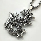 Dragon Zodiac Steel Pendant Chinese Style Retro