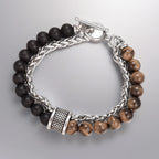 Tiger Steel Bracelet Rosary Eye Stone Hand