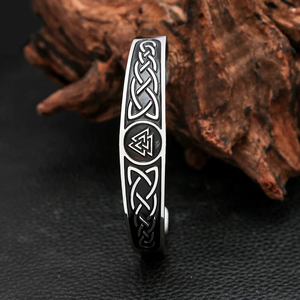 Valknut Celtic Bracelet — 316L Stainless Steel