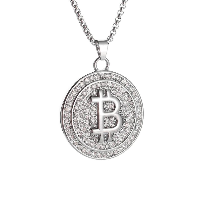 Hip Hop Rock Rapper Blessing Alphabet Pendant Necklace for Personality Men Fashion Street Trend Jewelry Accessories Gift