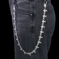 Silver Cross Iced Out Chain Necklace 15MM