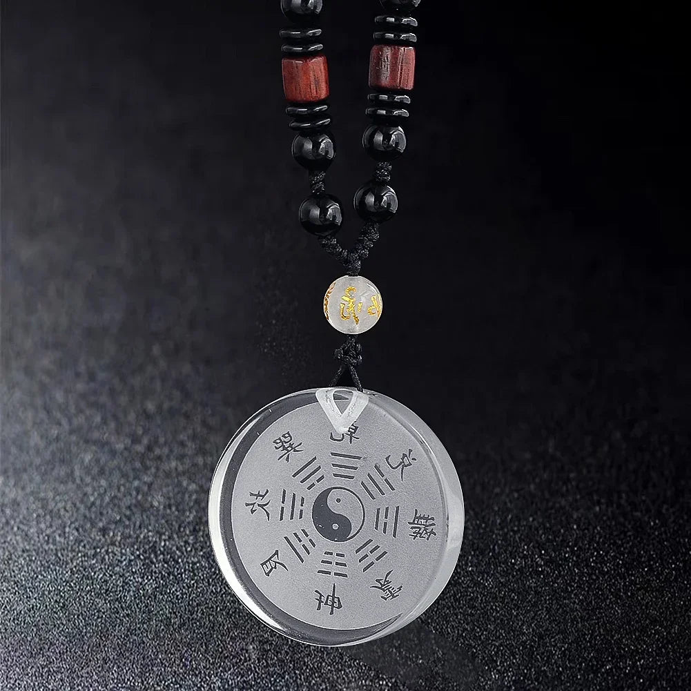 Yin Yang Taiji Bagua Pendant Necklace — Chinese Lucky Amulet