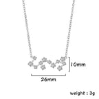 Unift Clear Zircon Zodiac Constellation Women Necklaces Star Sign Pisces Aries Taurus Pendant Fashion Horoscope Amulet Jewelry