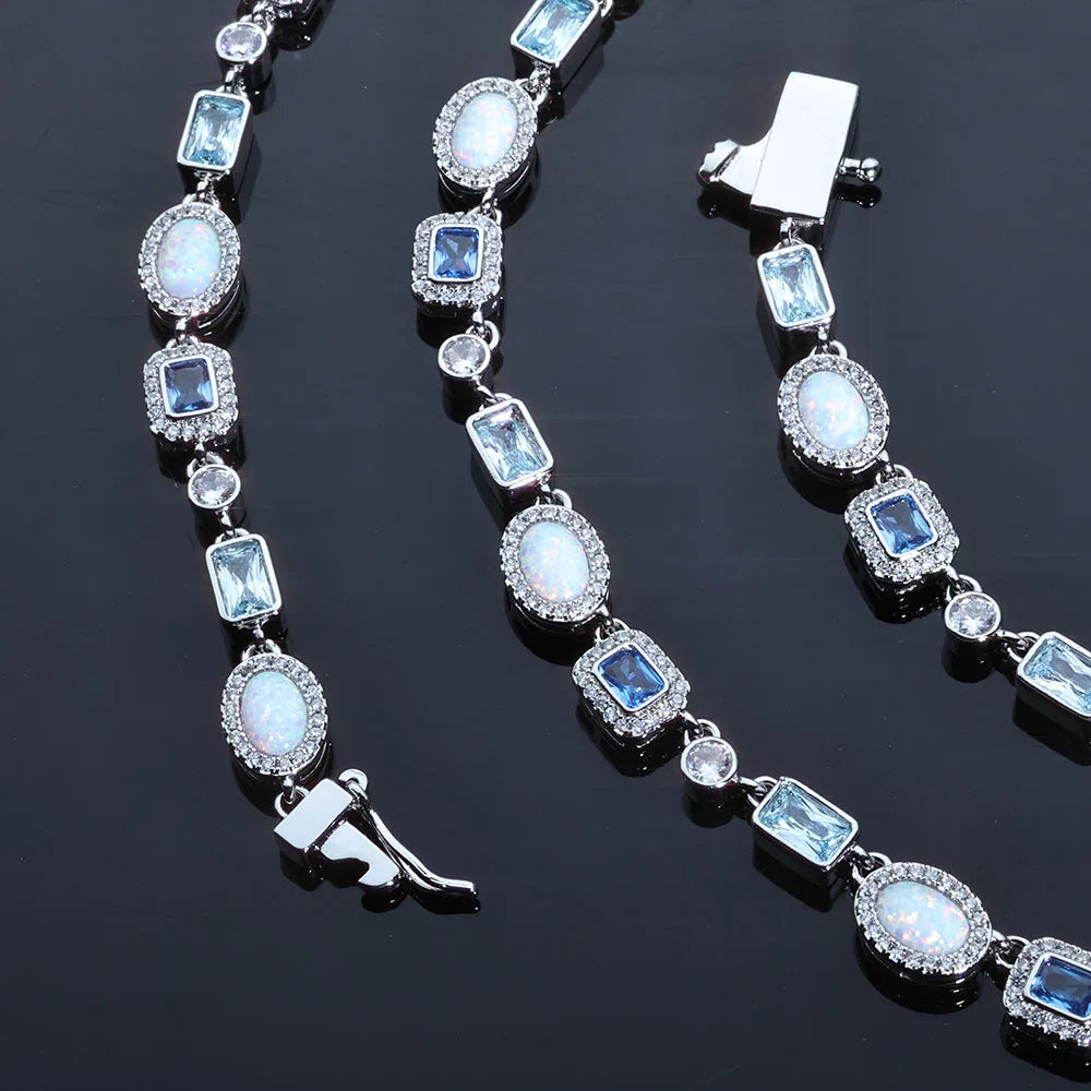 Gold Iced Out Chain Necklace Gemstone CZ 6MM