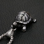 Turtle Pendant — Stainless Steel