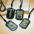Tarot Black Pendant Necklace