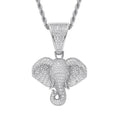 Gold Elephant Pendant Necklace Statement