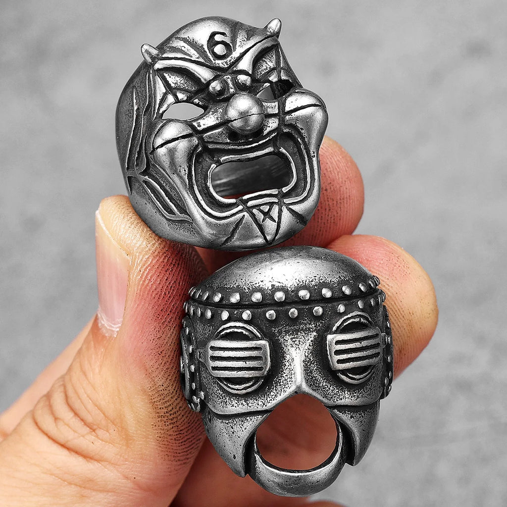 Hannya Skull Ring Black — Stainless Steel