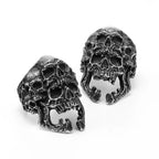 Multi Skull Ring Black — Stainless Steel