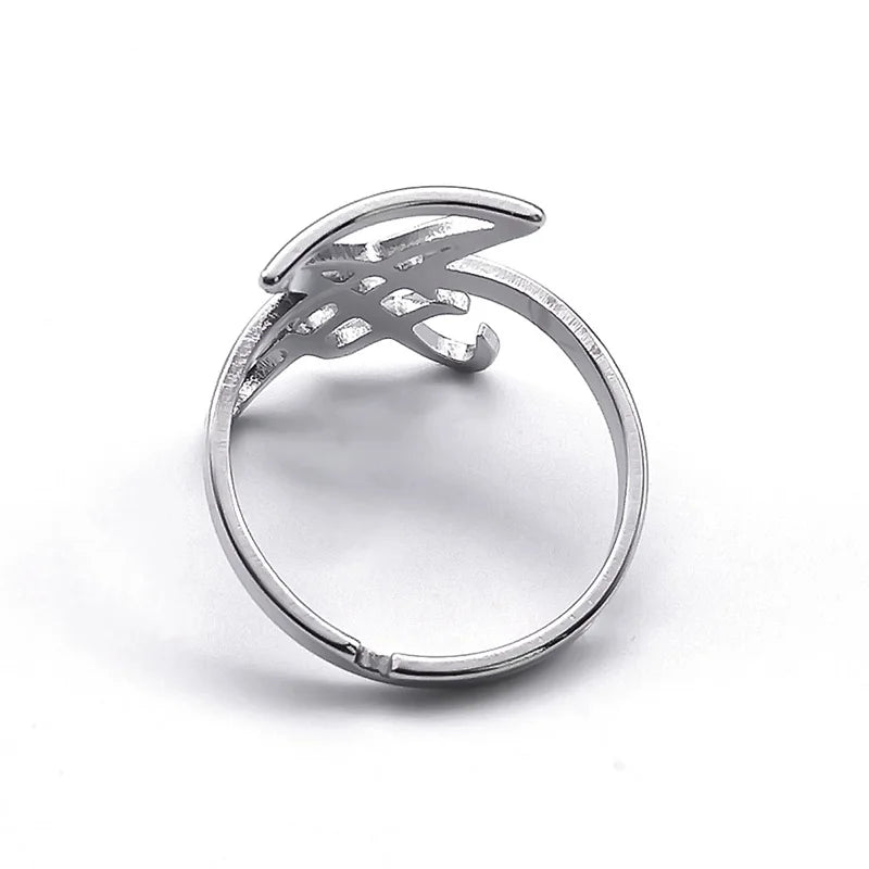 Gothic Sigil Ring — Stainless Steel Adjustable