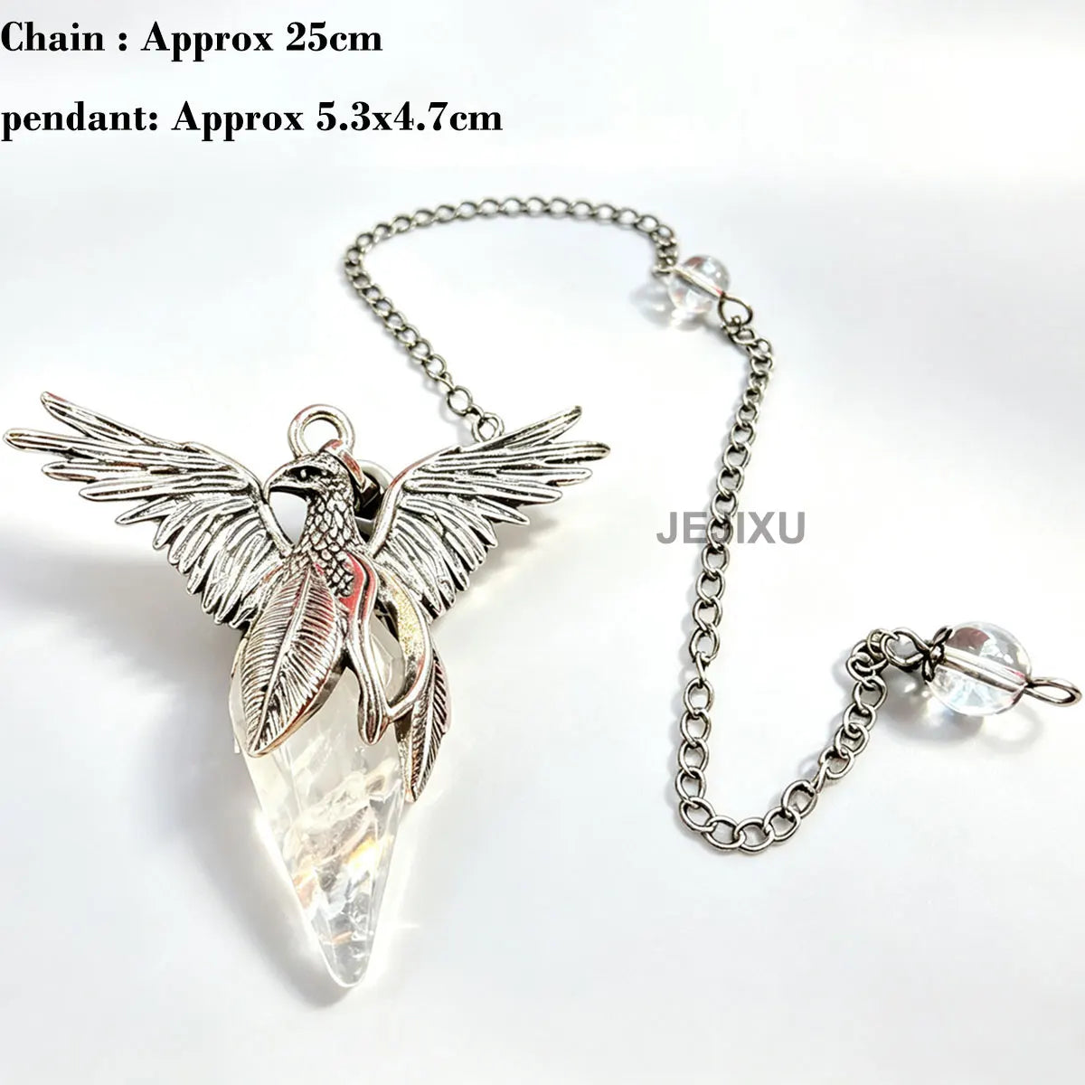 Iced Out Phoenix Black Pendant Necklace