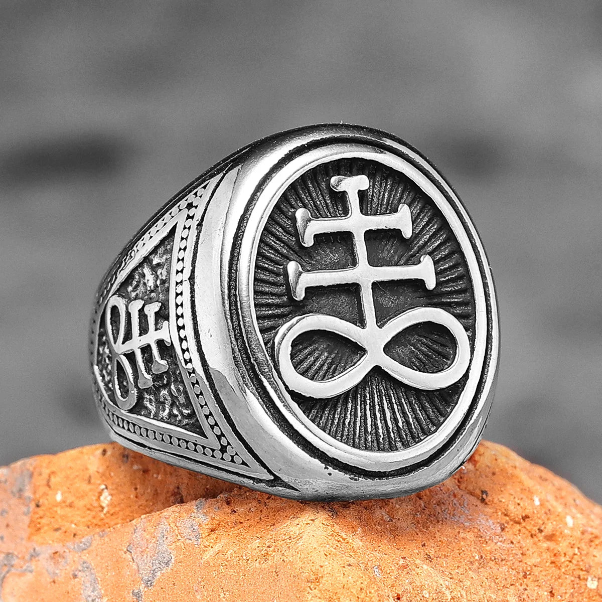Lucifer Satan Signet Ring — Stainless Steel