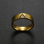 Minimalist All-Seeing Eye Ring — Stainless Steel