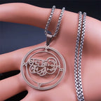 Gothic Pendant Silver Necklace — Stainless Steel