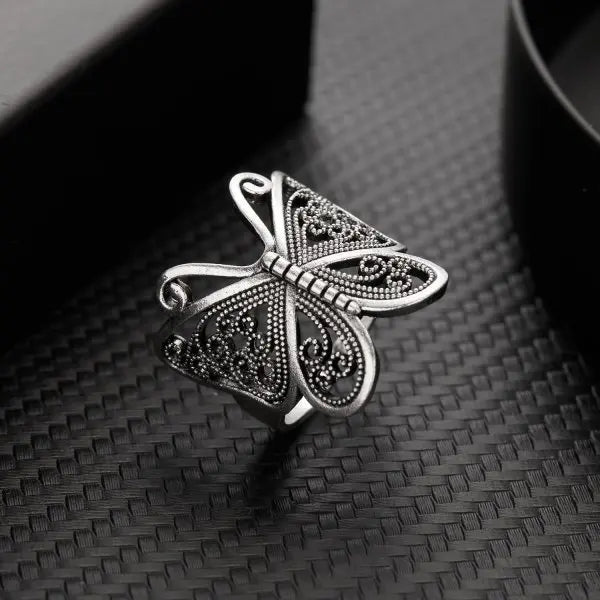 Cool Animal Octopus Rings Simple Punk Gothic Deep Sea Squid Octopus Fashion Jewelry Open Adjustable Antique Silver