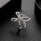 Cool Animal Octopus Rings Simple Punk Gothic Deep Sea Squid Octopus Fashion Jewelry Open Adjustable Antique Silver