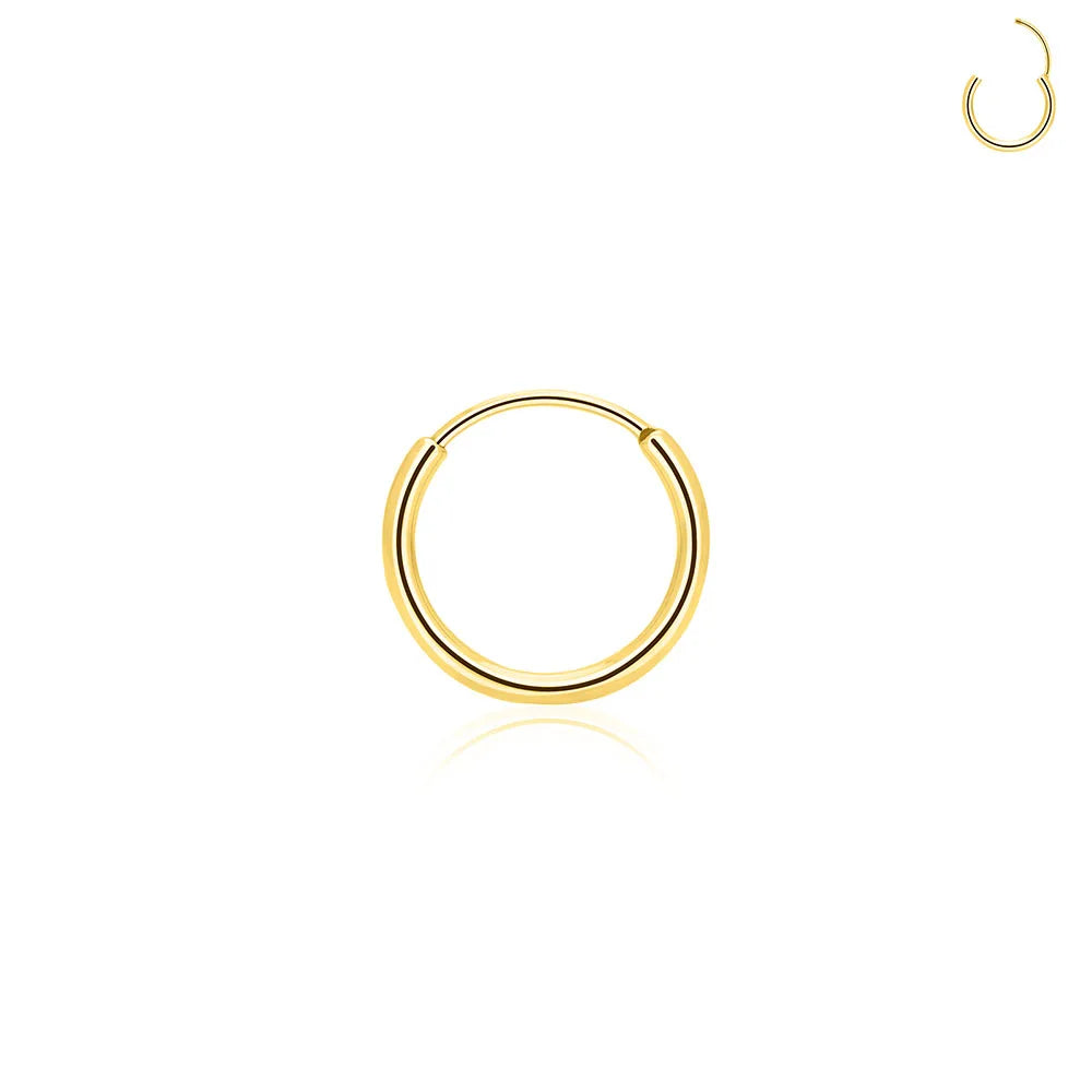 G23 Titanium Open Circle Earrings Cool Air Personality Open Men's And Women's Fashion Tragus Piercing Jewelry Simple Earrings