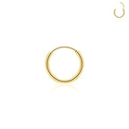 G23 Titanium Open Circle Earrings Cool Air Personality Open Men's And Women's Fashion Tragus Piercing Jewelry Simple Earrings