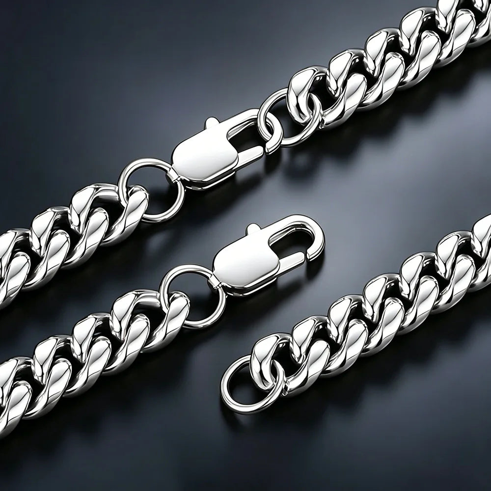 Cuban Link Chain Necklace 10mm — Stainless Steel