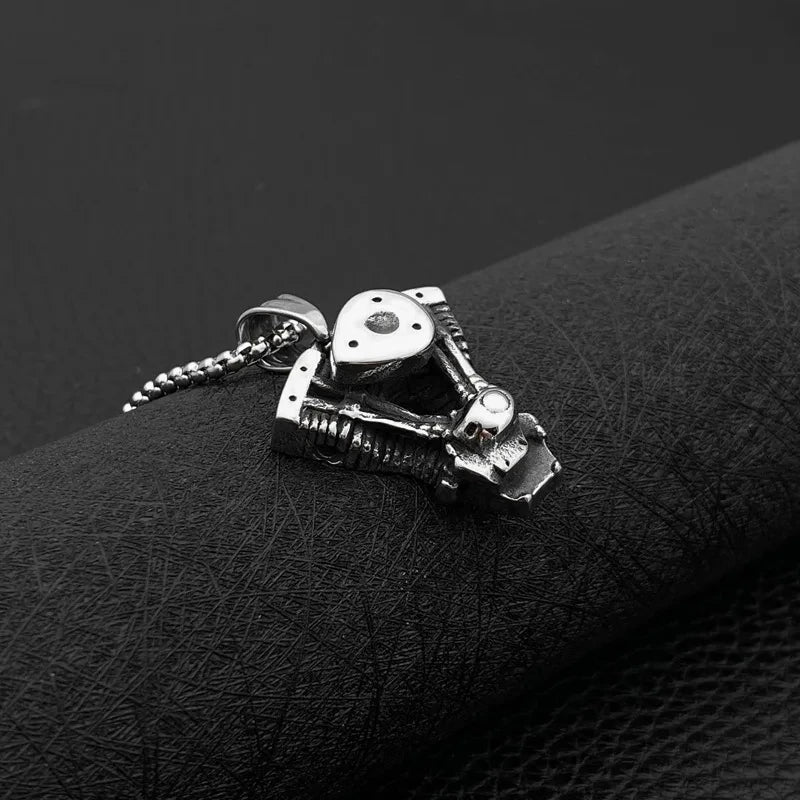 Fashion Punk Style Mask Men's Pendant Titanium Steel Hanging Neck Jewelry Student Hipster Hot Sale