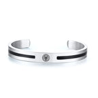 Viking Cuff Bangle Bracelet — Stainless Steel