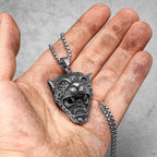 Jungle Jaguar Hunter Stylish Men Necklace with Pendant Stainless Steel Jewelry for Male Women Punk Hip Hop Accessories Gifts