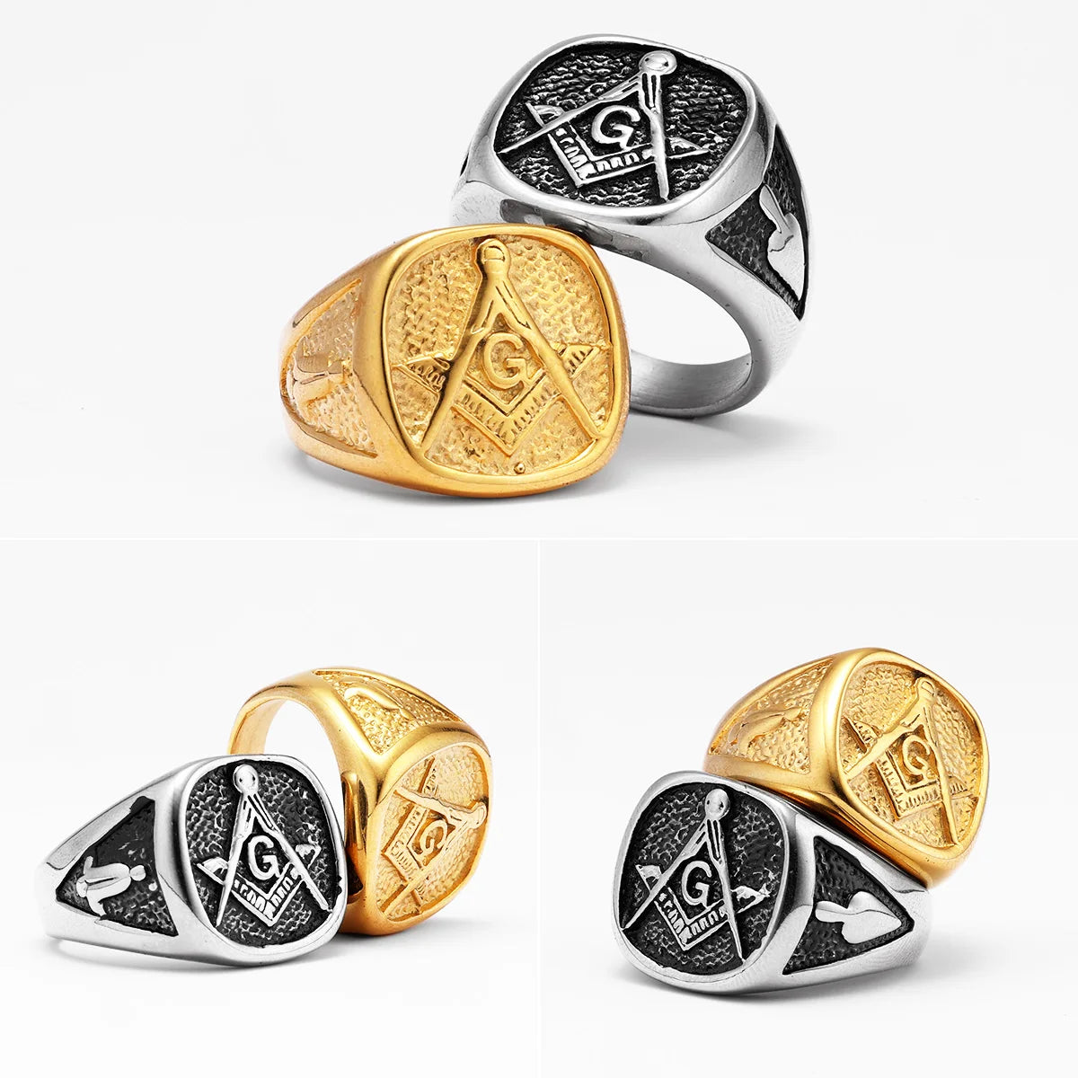Masonic Ring — Stainless Steel