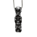 Gothic Skull Steel Pendant Vintage Unique Punk