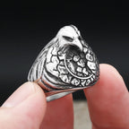 Viking Eagle Punk Biker Ring — Stainless Steel