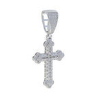 Iced Out Cross Necklace For Women Men Prong Setting Bling Micro Pave Pendant Gold Color Charm Hip Hop Jewelry