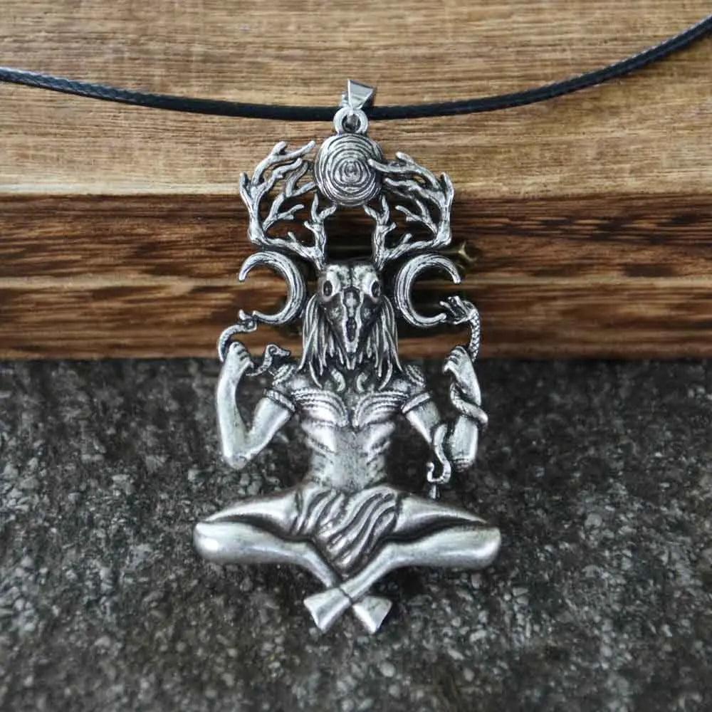 Cernunnos Horned God Pendant Necklace