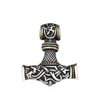 Mjölnir Thor's Hammer Pendant Necklace — Stainless Steel