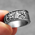 Egypt Pharaoh Eye Ring — Stainless Steel