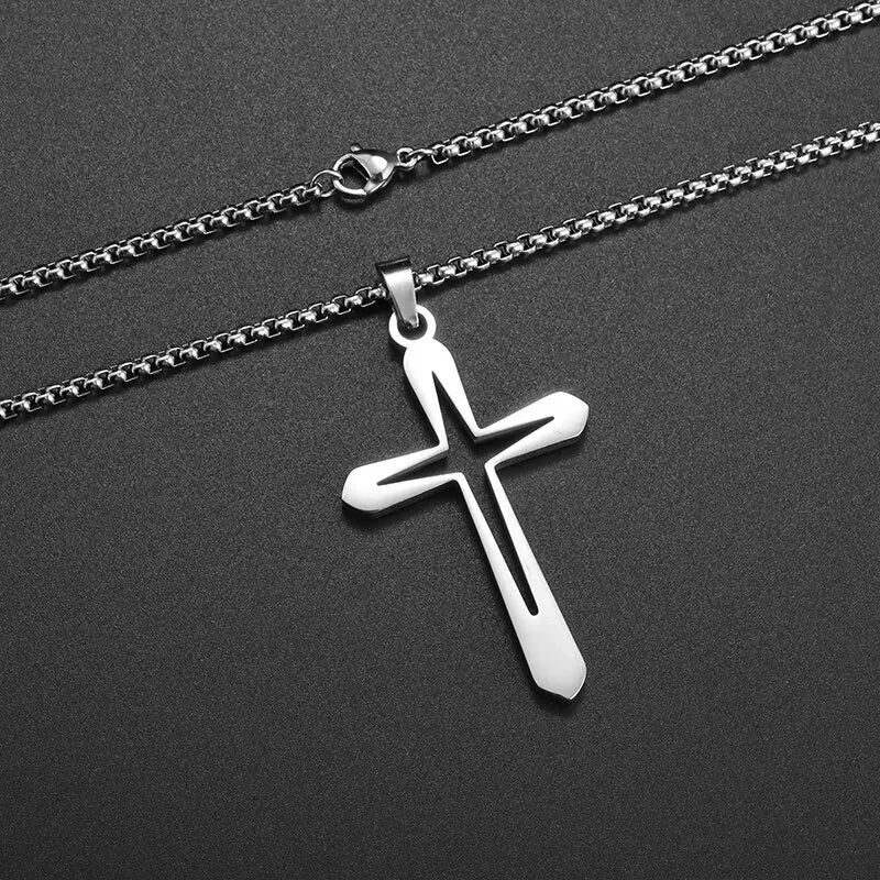 Stainless Steel Zeus Thunder Necklace Lightning Charm for Men and Women Hip Hop Trend Street Party Cool Jewelry