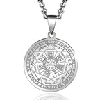 Exquisite and Creative Hip Hop Pentagram Pendant Necklace for Men Simple Punk Texture Necklace Jewelry Sweater Chain