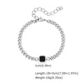 Braided Link Chain Bracelet — Silver
