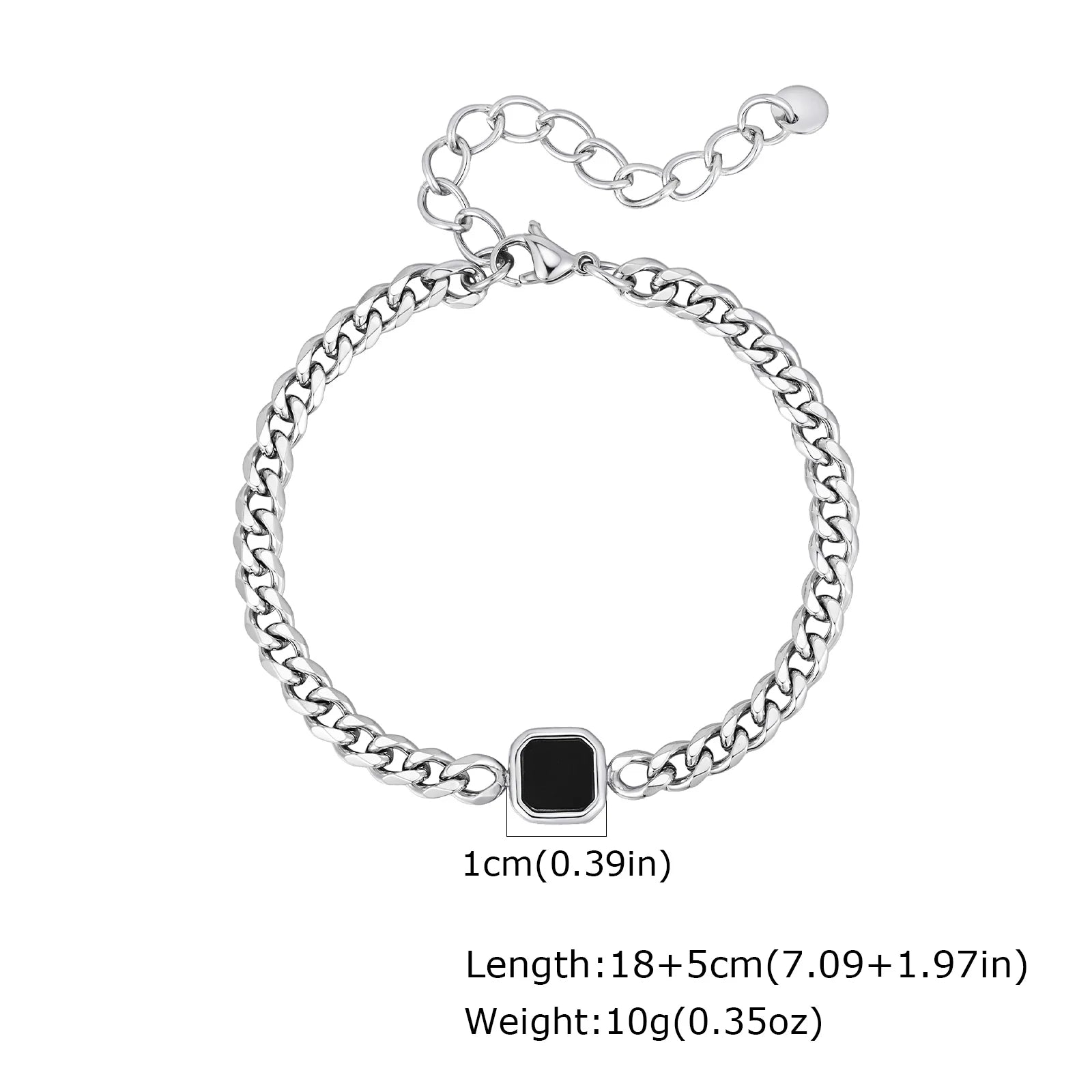 Braided Link Chain Bracelet — Silver