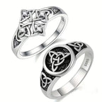 New Hollow Celtic Knot Ring — Zinc Alloy
