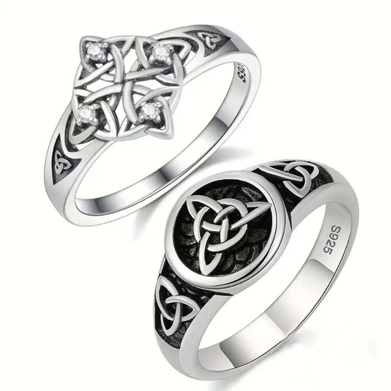 New Hollow Celtic Knot Ring — Zinc Alloy