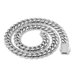 Stainless Steel Cuban Chain Necklace Miami 12MM