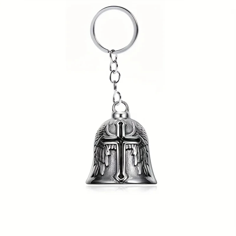 Norse Gods Odin Celtic Knot Motorcycle Bell Necklace Men's Punk Riding Rock Lucky Exorcism Amulet Jewelry