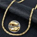 Interlaced Byzantine Chain Necklace — Gold