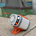 New Portable Waist Fan with USB Charging Long Battery Life and Clamp Design for Outdoor Construction and Summer Use