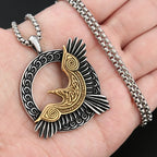 Norse Eagle Pendant Necklace — Stainless Steel