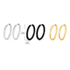 Minimal Hoop Earring — Stainless Steel