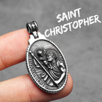 St. Christopher Pendant — Stainless Steel