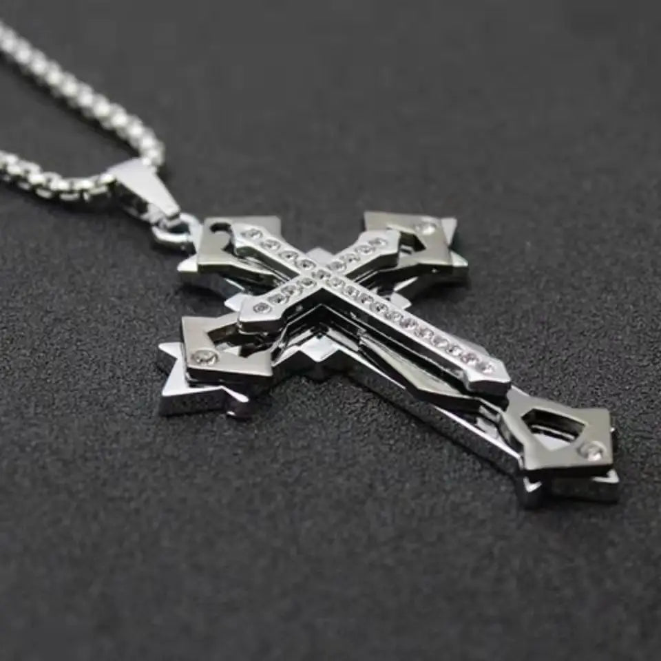 Cross Stainless Steel Pendant Necklace
