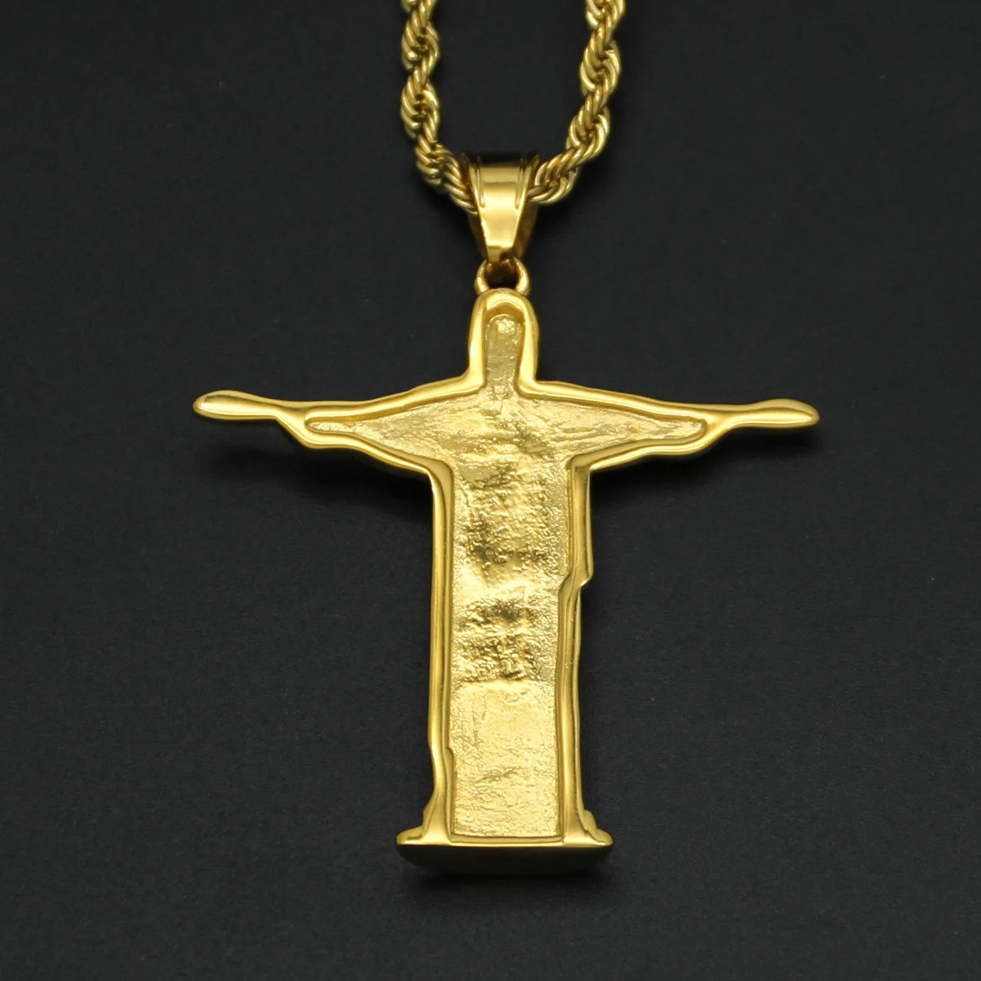 Iced Out Jesus Cross Pendant Necklace