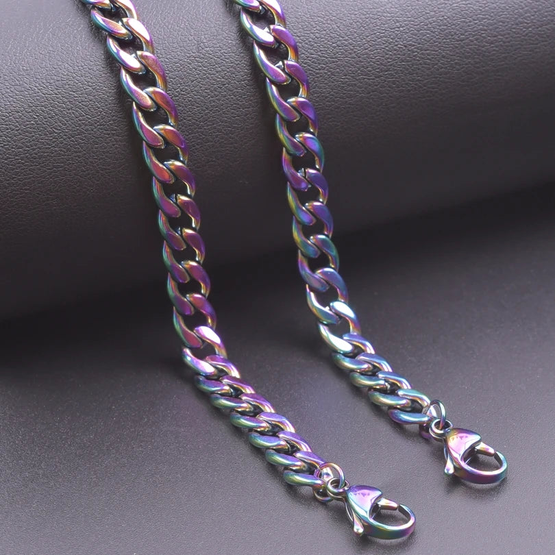 90CM Cuban Link Chain Necklace — Stainless